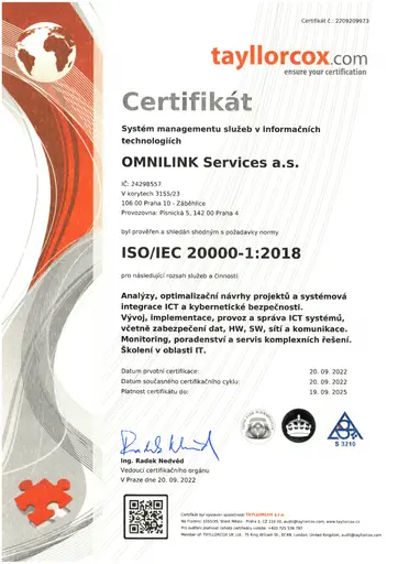ISO/IEC 20000-1:2018